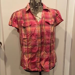 Style & Company Short Sleeve Button Down